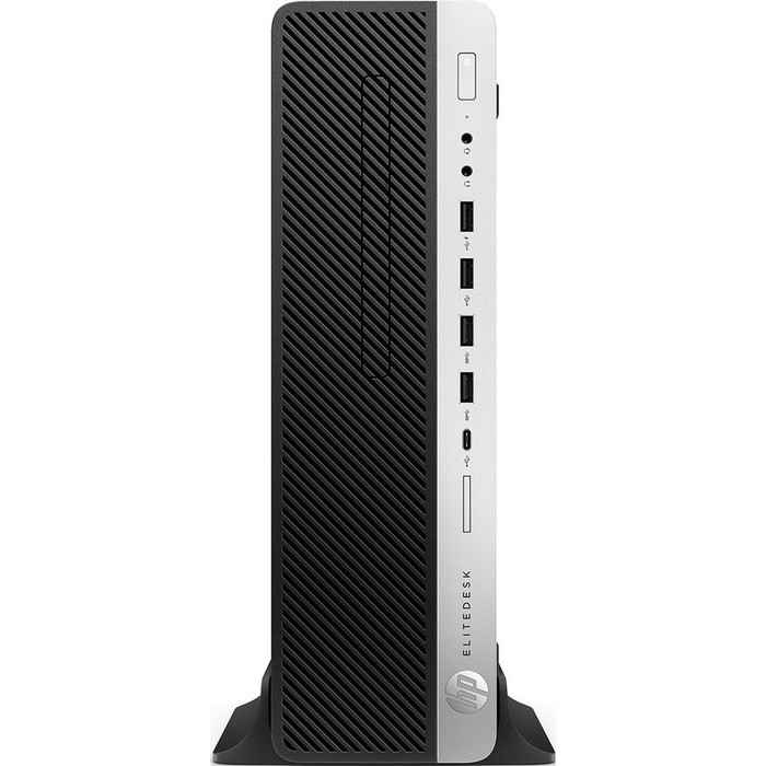 Front Image for HP EliteDesk 800 G4 Desktop Computer - Intel Core i5 8th Gen i5-8500 3 GHz - 8 GB RAM DDR4 SDRAM - 256 GB SSD - Small Form Factor