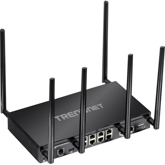 Right Image for TRENDnet AC3000 Tri-Band Wireless Gigabit Dual-WAN VPN SMB Router, MU-MIMO, Wave 2,Internet Router, Whole Office-Home Wifi, Pre-Encrypted Wireless, QoS,Inter-VLAN Routing, Black, TEW-829DRU