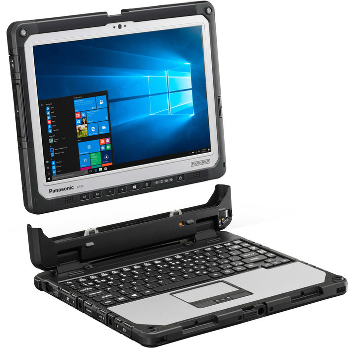 Alternate-Image3 Image for Panasonic TOUGHBOOK CF-33 CF-33AFHAAVM LTE 12" Touchscreen Detachable 2 in 1 Notebook - QHD - 2160 x 1440 - Intel Core i5 7th Gen i5-7300U 2.60 GHz - 8 GB Total RAM - 256 GB SSD