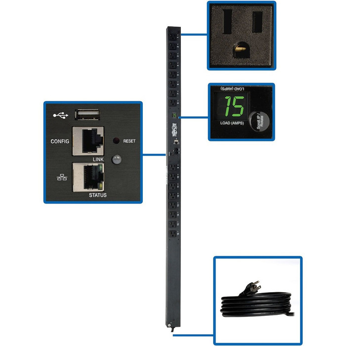 Main image for Tripp Lite PDU Switched 1.4kW 16 5-15R 120V 15A LX Platform Interface 0URM