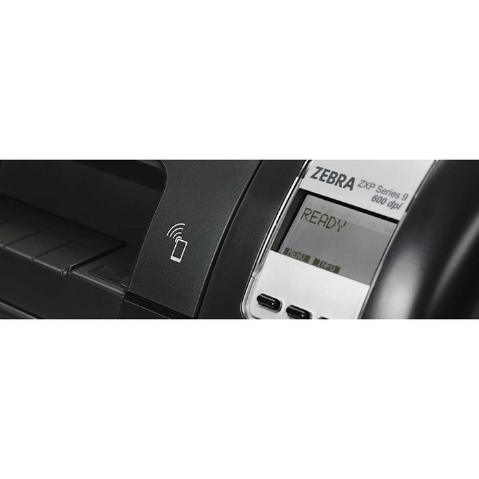 Alternate-Image2 Image for Zebra ZXP Series 9 Double Sided Desktop Reverse Thermal Image Transfer Printer - Color - Card Print - Ethernet - USB - TAA Compliant