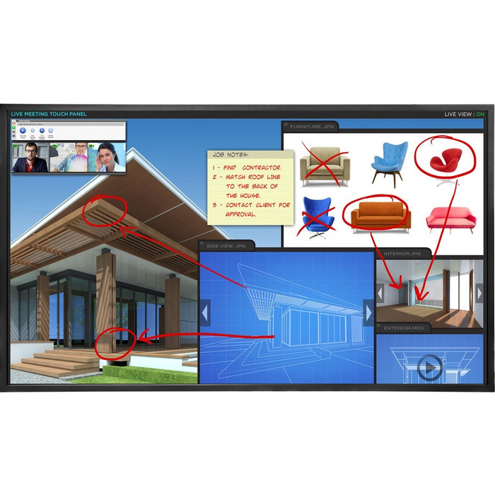 Front Image for Planar EP5014K Touch 4K LCD Display