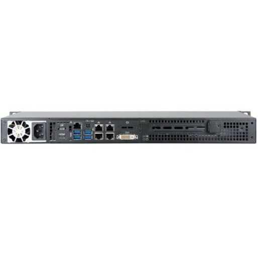 Rear Image for Supermicro SuperServer 5019S-TN4 1U Rack-mountable Server - 1 x Intel Xeon E3-1585 v5 3.50 GHz - Serial ATA/600 Controller