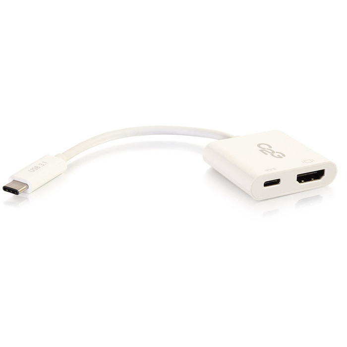 Alternate-Image2 Image for C2G USB C to 4K HDMI Adapter with Power Delivery