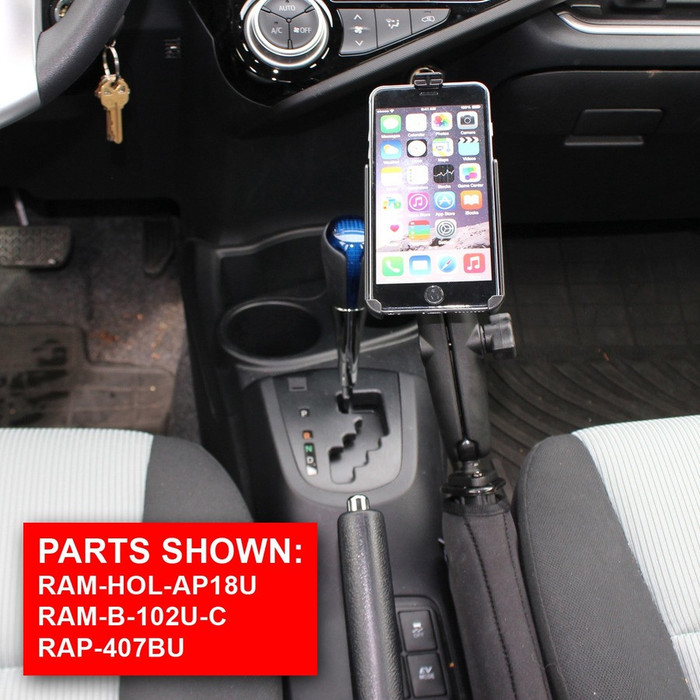 Alternate-Image1 Image for RAM Mounts Tough-Wedge Vehicle Mount for Mobile Device