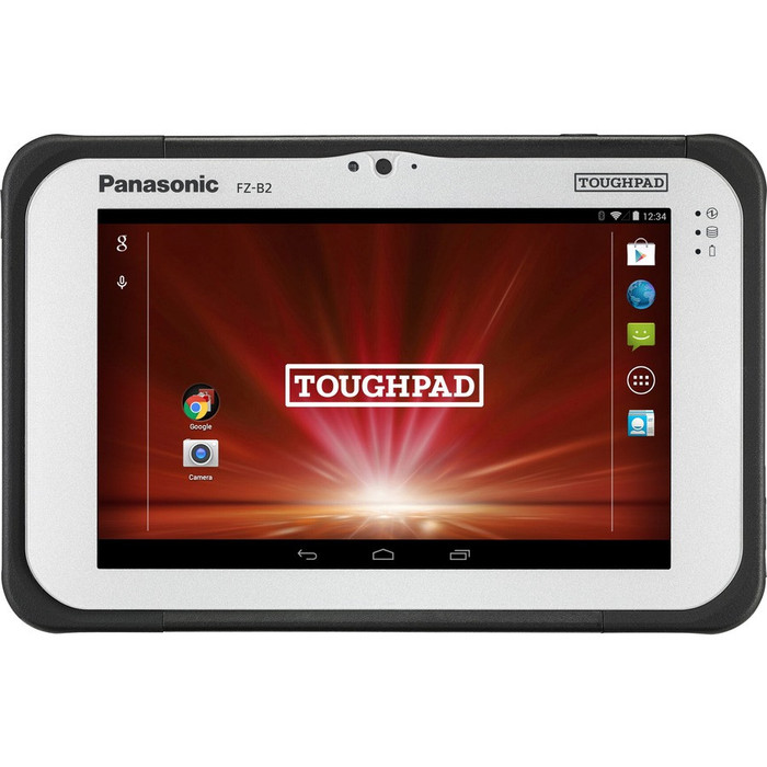 Front Image for Panasonic TOUGHPAD FZ-B2 FZ-B2D002VBM Tablet - 7" - Atom x5 x5-Z8550 Quad-core (4 Core) 1.44 GHz - 2 GB RAM - 32 GB Storage - Android 6.0.1 Marshmallow - 4G