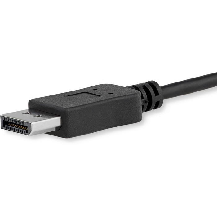 Alternate-Image1 Image for StarTech.com 3ft/1m USB C to DisplayPort 1.2 Cable 4K 60Hz - USB Type-C to DP Video Adapter Monitor Cable HBR2 - TB3 Compatible - Black