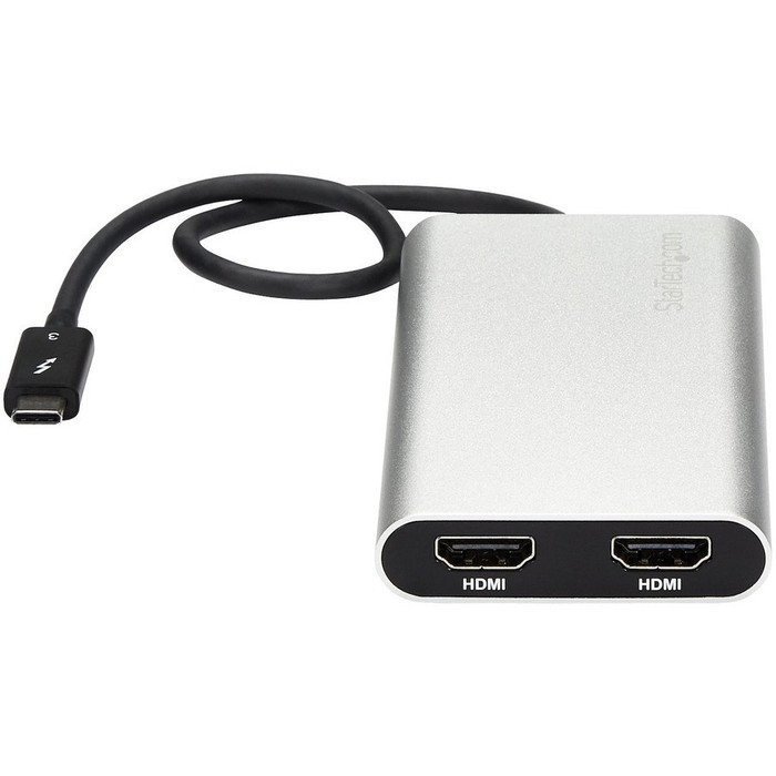 Alternate-Image3 Image for StarTech.com Thunderbolt 3 to Dual HDMI Adapter - Thunderbolt to 2x HDMI Converter - 4K 30Hz - Windows only Compatible
