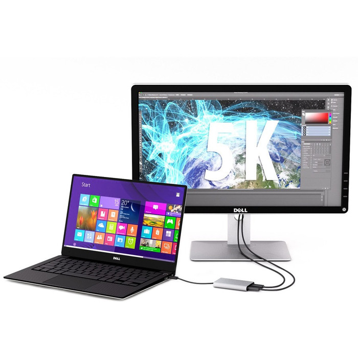 Alternate-Image3 Image for StarTech.com Thunderbolt 3 to Dual DisplayPort Adapter - Thunderbolt to 2x DP Converter - 4K 60Hz - Windows only Compatible