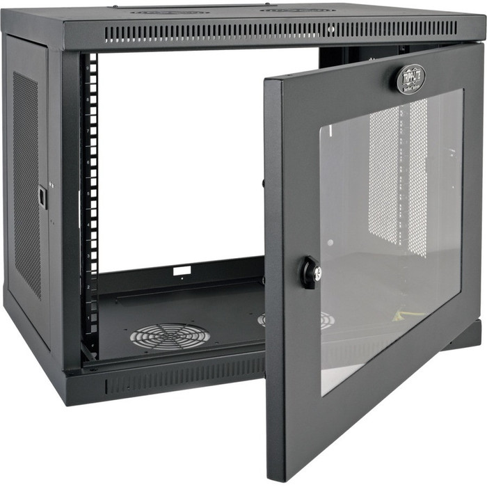 Right Image for Tripp Lite 9U Wall Mount Rack Enclosure Server Cabinet w/ Acrylic Glass Front Door