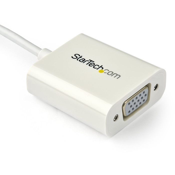 Alternate-Image2 Image for StarTech.com USB-C to VGA Adapter &acirc;&euro;" White &acirc;&euro;" Thunderbolt 3 Compatible &acirc;&euro;" USB C Adapter &acirc;&euro;" USB Type C to VGA Dongle Converter