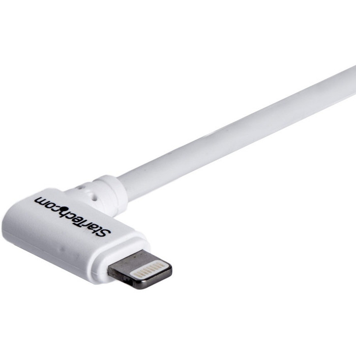 Alternate-Image2 Image for StarTech.com Angled Lightning to USB Cable - 2m (6ft) - White