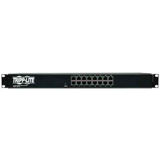 Alternate-Image1 Image for Tripp Lite 16 Port Gigabit Ethernet Switch w/ 8 Outlet PDU
