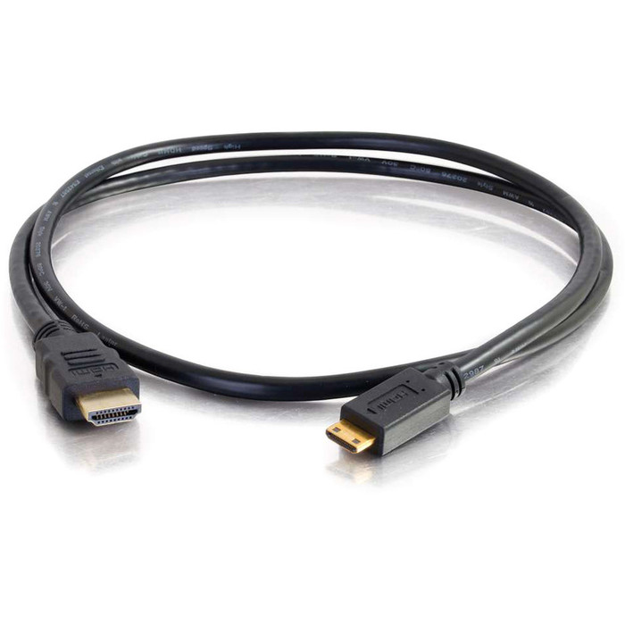 Alternate-Image3 Image for C2G 6ft 4K HDMI to HDMI Mini Cable with Ethernet - High Speed - 60Hz - M/M