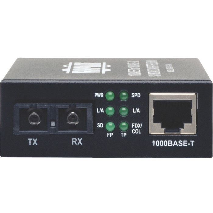 Front Image for Tripp Lite SC Multimode Fiber Media Converter Gigabit 10/100/1000 RJ45 550M 850nm