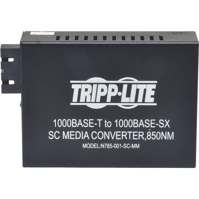 Top Image for Tripp Lite SC Multimode Fiber Media Converter Gigabit 10/100/1000 RJ45 550M 850nm
