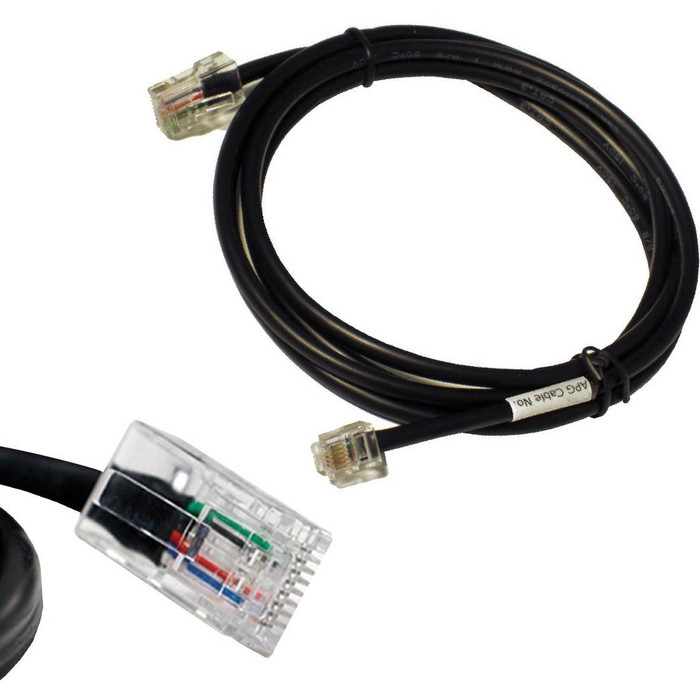 Main image for apg Printer Interface Cable | CD-102B Cable for Cash Drawer to Printer | 1 x RJ-12 Male - 1 x RJ-45 Male | Connects to TPG and Ithaca Printers