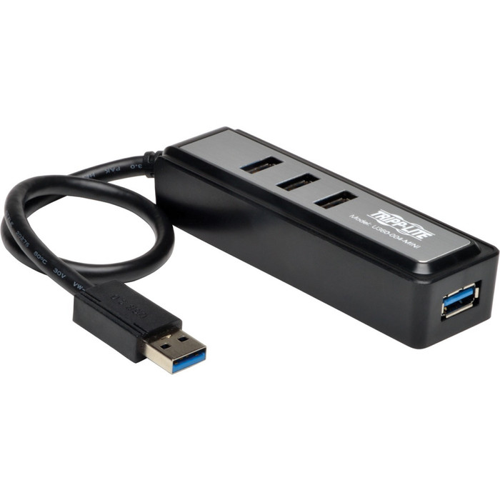 Main image for Tripp Lite Portable 4-Port USB 3.0 Superspeed Mini Hub w/ Built In Cable