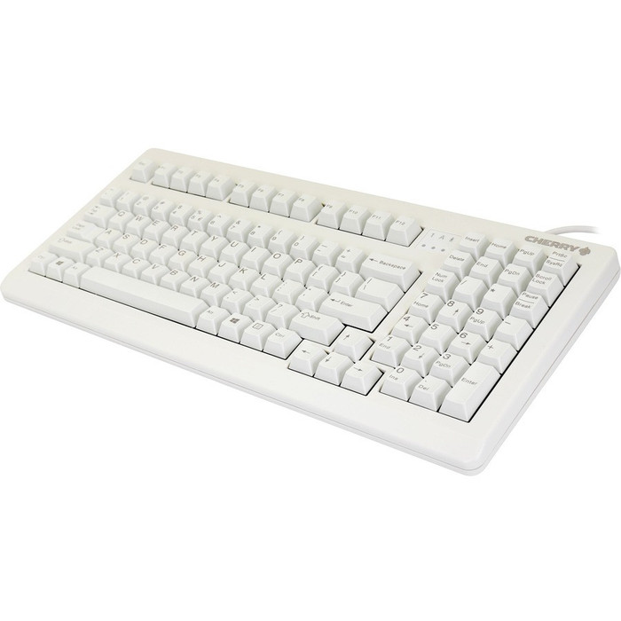 Left Image for CHERRY G80-1800 Light Gray Wired Mechanical Keyboard