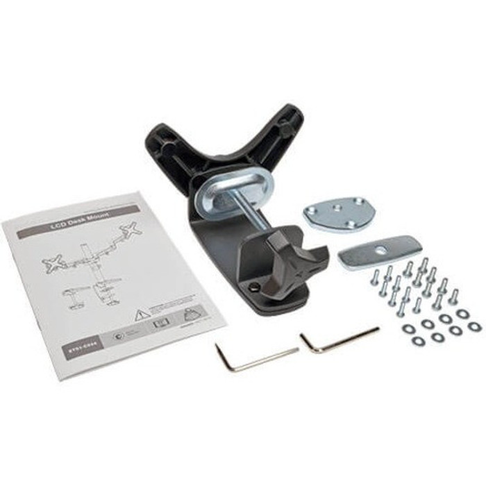 Alternate-Image3 Image for Tripp Lite Dual Display Flex Desk Mount Clamp 13" to 27" Monitors