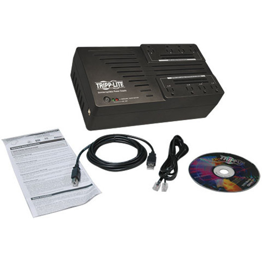Alternate-Image2 Image for Tripp Lite UPS 650VA 325W Desktop Battery Back Up AVR Compact 120V USB Muted Alarm