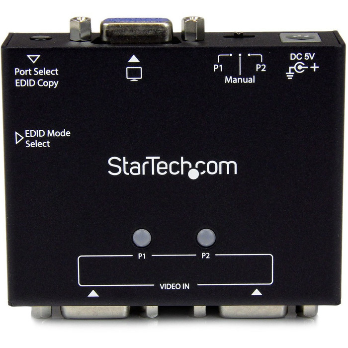 Alternate-Image1 Image for StarTech.com 2-Port VGA Auto Switch Box with Priority Switching and EDID Copy
