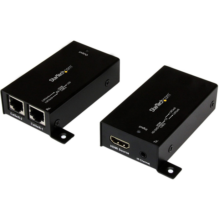 Main image for StarTech.com HDMI Over Cat5 / Cat6 Extender with IR - 100 ft (30m) Power Free