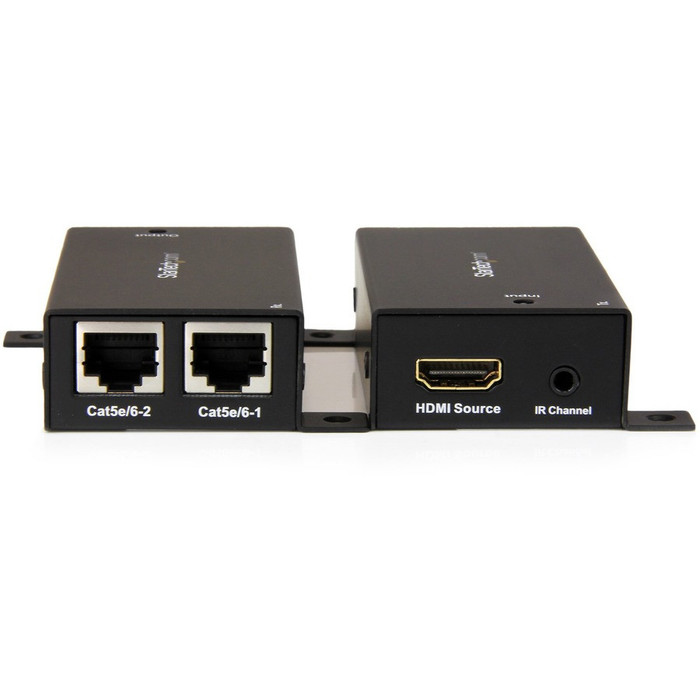 Alternate-Image1 Image for StarTech.com HDMI Over Cat5 / Cat6 Extender with IR - 100 ft (30m) Power Free