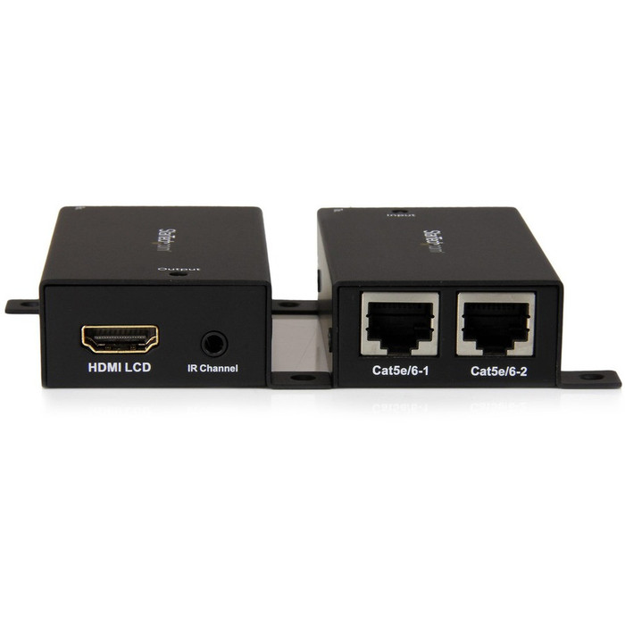 Alternate-Image2 Image for StarTech.com HDMI Over Cat5 / Cat6 Extender with IR - 100 ft (30m) Power Free