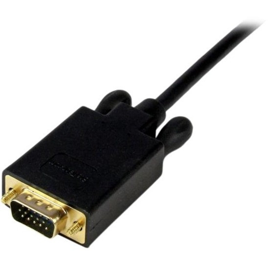 Left Image for StarTech.com 6ft Mini DisplayPort to VGA Cable, Active Mini DP to VGA Adapter Cable, 1080p, mDP 1.2 to VGA Monitor/Display Converter Cable