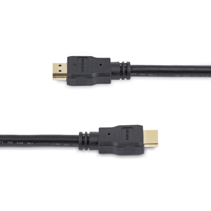 Alternate-Image2 Image for StarTech.com 6ft (2m) HDMI Cable, 4K High Speed HDMI Cable with Ethernet, Ultra HD 4K 30Hz Video, HDMI 1.4 Cable, HDMI Monitor Cord, Black