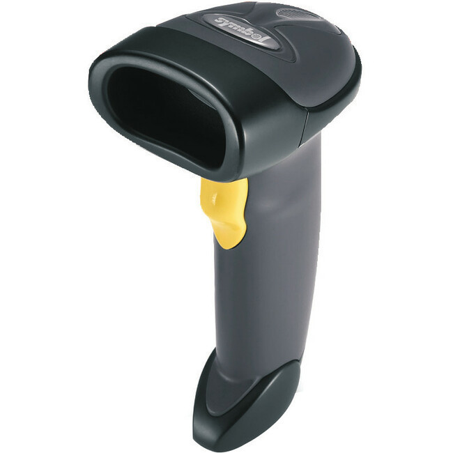 Main image for Zebra SCANNER ONLY, 1D Laser. Cables and accessories must be purchased separately. Color: Black
