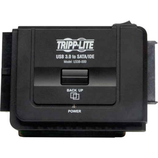 Top Image for Tripp Lite USB 3.0 SuperSpeed to Serial ATA SATA and IDE Adapter for 2.5in and 3.5 inch Hard Drives