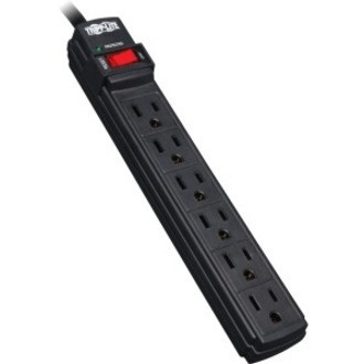 Right Image for Tripp Lite Surge Protector Power Strip 6 Outlet 6' Cord 360 Joules Black