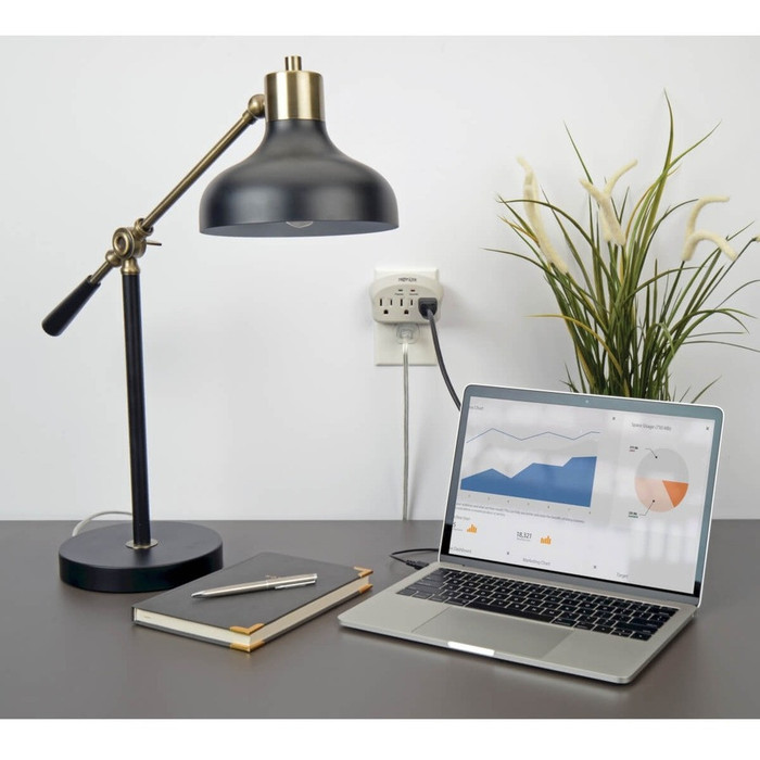 Alternate-Image2 Image for Tripp Lite Surge Protector Wallmount Direct Plug In 3 Outlet 660 Joules