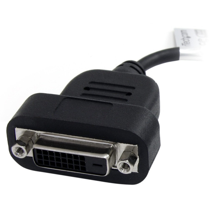 Alternate-Image1 Image for StarTech.com DisplayPort to DVI Adapter, Active DisplayPort to DVI-D Adapter Converter 1080p, DP 1.2 to DVI Adapter, Latching DP Connector