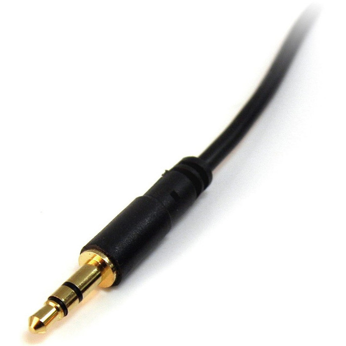 Alternate-Image1 Image for StarTech.com 6 ft Slim 3.5mm Stereo Audio Cable - M/M