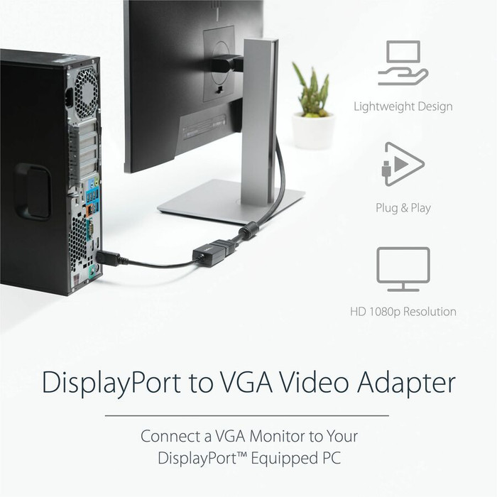 Alternate-Image1 Image for StarTech.com DisplayPort to VGA Video Adapter Converter