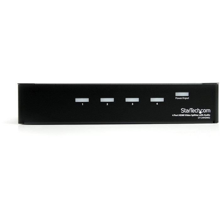 Alternate-Image1 Image for StarTech.com HDMI Splitter 1 In 4 Out - 1080p - 4 Port -Mounting Brackets - 1.3 Audio - HDMI Multi Port - HDMI Audio Splitter