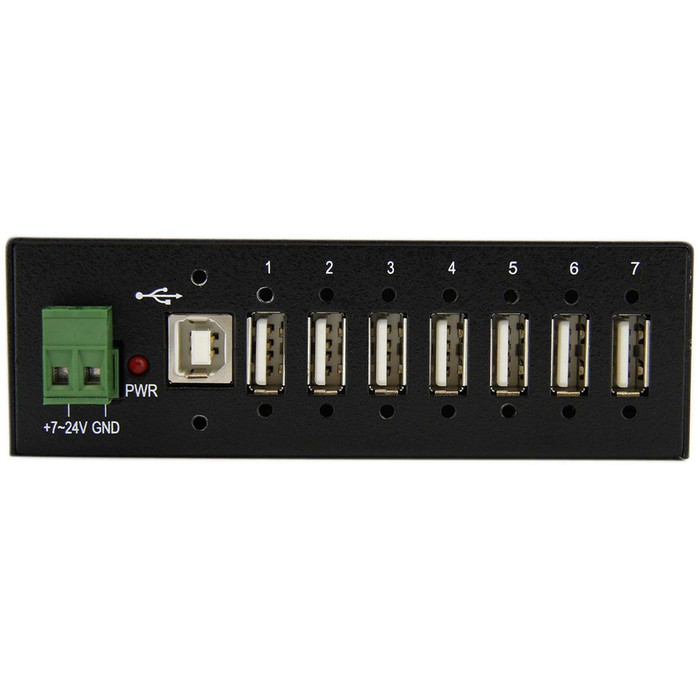 Alternate-Image2 Image for StarTech.com Mountable Rugged Industrial 7 Port USB 2.0 Hub