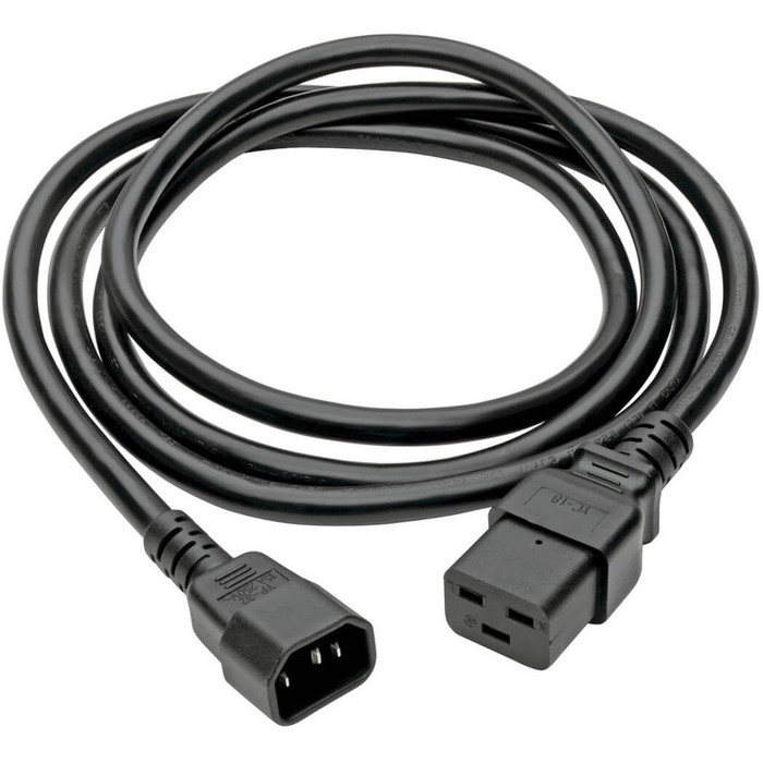 Alternate-Image1 Image for Tripp Lite 4ft Power Cord Extension Cable C19 to C14 Heavy Duty 15A 14AWG 4'