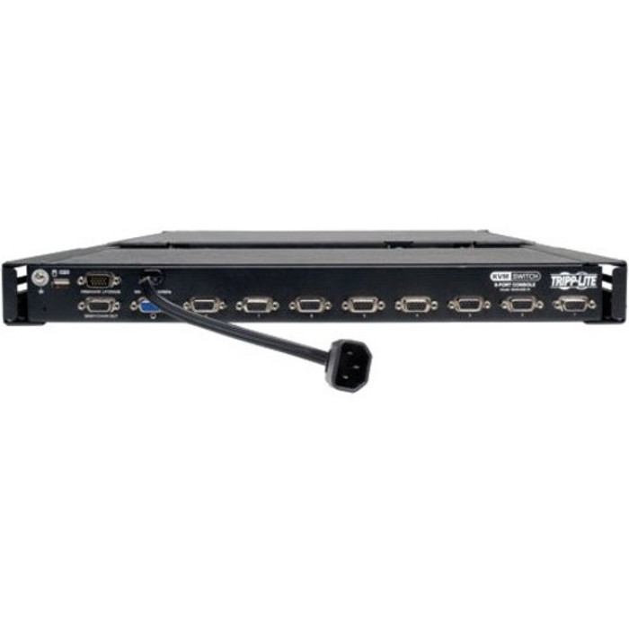 Rear Image for Tripp Lite NetController 8-Port 1U Rack-Mount Console KVM Switch with 19-in. LCD