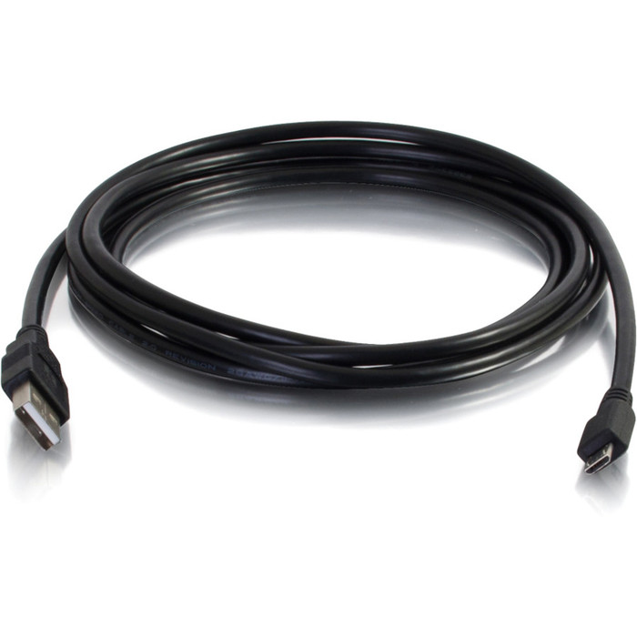 Alternate-Image3 Image for C2G 1m USB Charging Cable - USB A to Micro-B - USB Phone Cable M/M 3ft