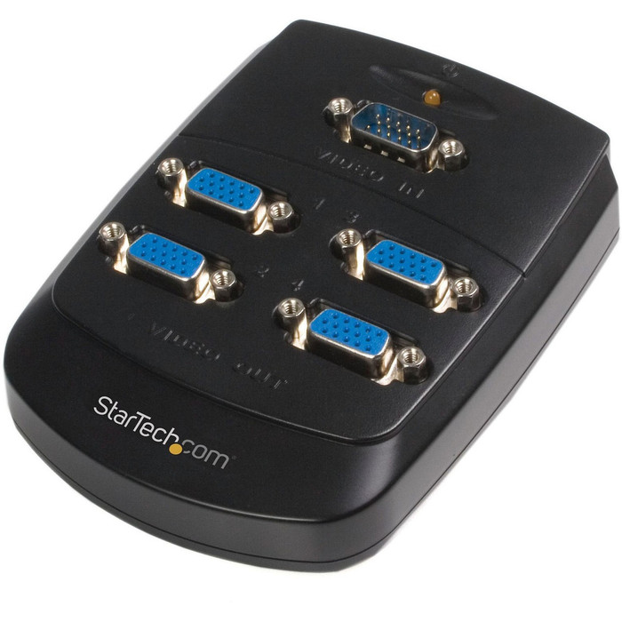 Main image for StarTech.com 4 Port Wall Mount VGA Video Splitter - Wall Mountable - Video splitter - 4 ports - cascadable