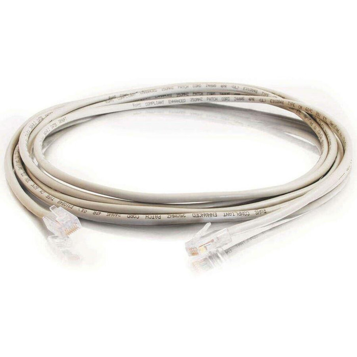 Alternate-Image1 Image for C2G 14ft Cat5e Snagless Unshielded (UTP) Network Patch Cable (USA-Made) - Gray