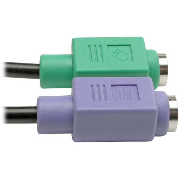 Alternate-Image3 Image for Tripp Lite 6 Inch USB to PS/2 Adapter Keyboard and Mouse USB-A o 2x Mini-Din M/F