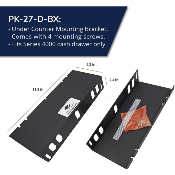 Alternate-Image1 Image for apg Mounting Bracket |Under Counter|for Classic Standard & Series 4000 Cash Drawer