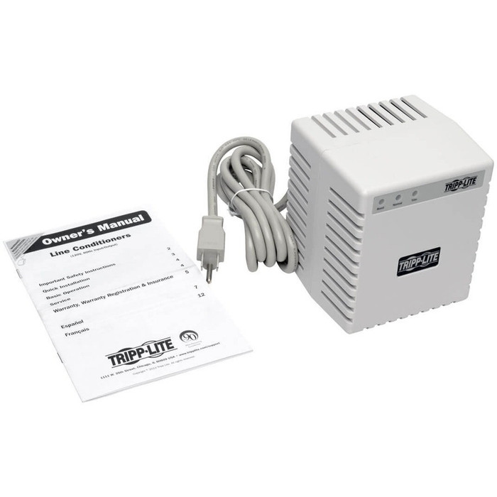 Alternate-Image3 Image for Tripp Lite 600W Line Conditioner w/ AVR / Surge Protection 120V 5A 60Hz 6 Outlet Power Conditioner