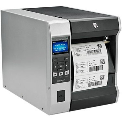 Alternate-Image2 Image for Zebra ZT620 Industrial Direct Thermal/Thermal Transfer Printer - Monochrome - Label Print - Ethernet - USB - Serial - Bluetooth - TAA Compliant