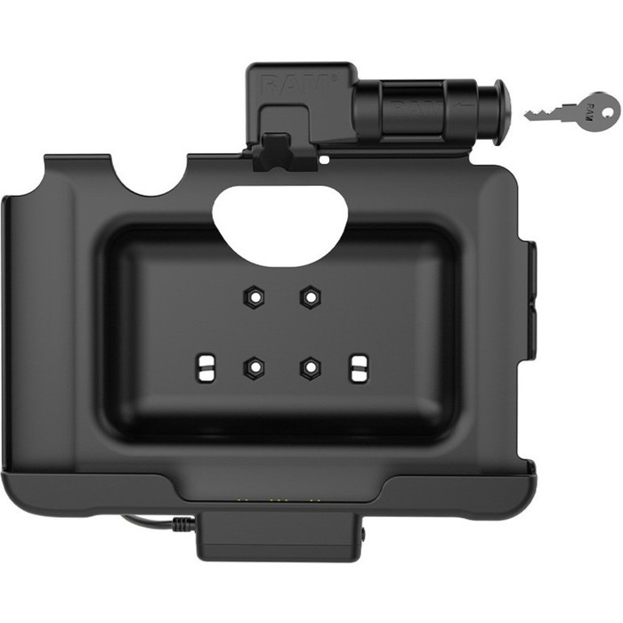 Front Image for RAM Mounts Skin Key-Locking Powered Dock for Samsung Tab Active Pro